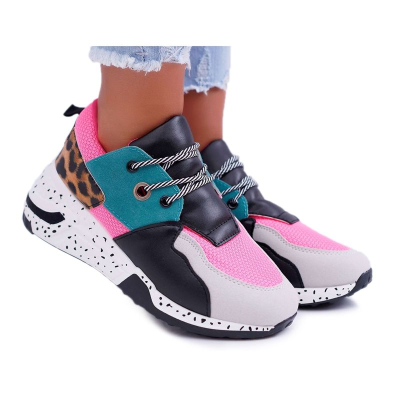 FRJEIN Scarpe Sportive Donna Leopard Mix Timoti multicolore