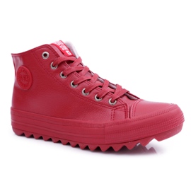Sneakers da donna Big Star High Warm Red EE274112 rosso