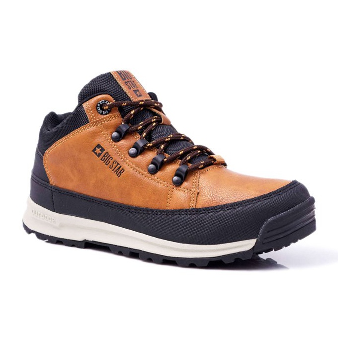 Scarpe da trekking da uomo Big Star High Outdoor Camel EE174464 marrone
