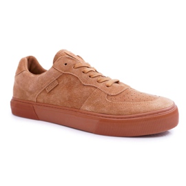 Sneakers Uomo Bassa Big Star Suede Beige EE174361