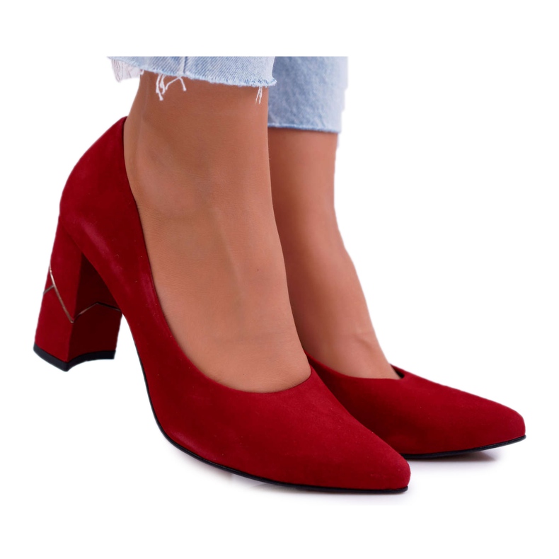 Laura Messi Décolleté Donna Scamosciato Rosso 2050 Tiffany