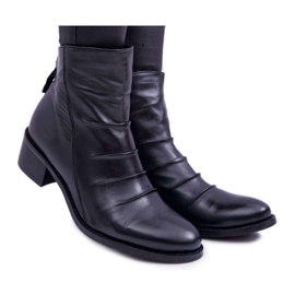 Stivali Donna Nero Tacco Piatto Pelle Naturale Laura Messi