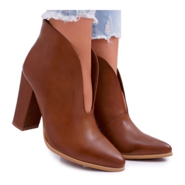 SEA Stivali Donna Con Tacco Slip On Marrone Mantana