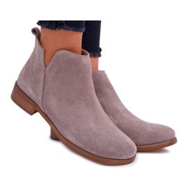 Nicole Stivali Donna Tacco Piatto Primavera Pelle Cappuccino Madness beige