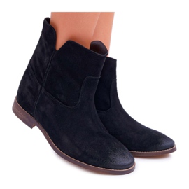 Stivali Donna Zeppa Nascosta Tacco Piatto Nero Nicole 2419