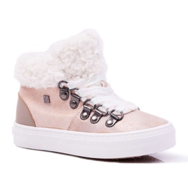 Scarpe da ragazza per bambini Sneakers Big Star Pink EE374015 rosa