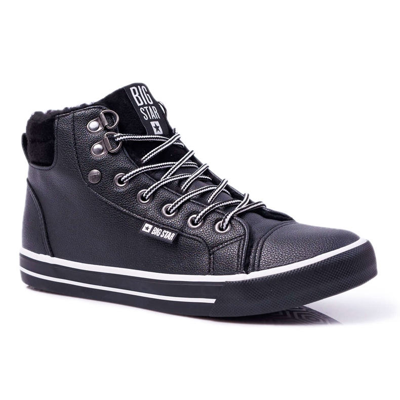 Sneakers da donna Big Star High Black Warmed EE274410 nero