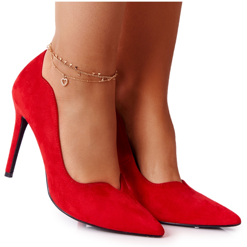Tacchi A Spillo Donna Scamosciato Rosso S.Barski Ziger