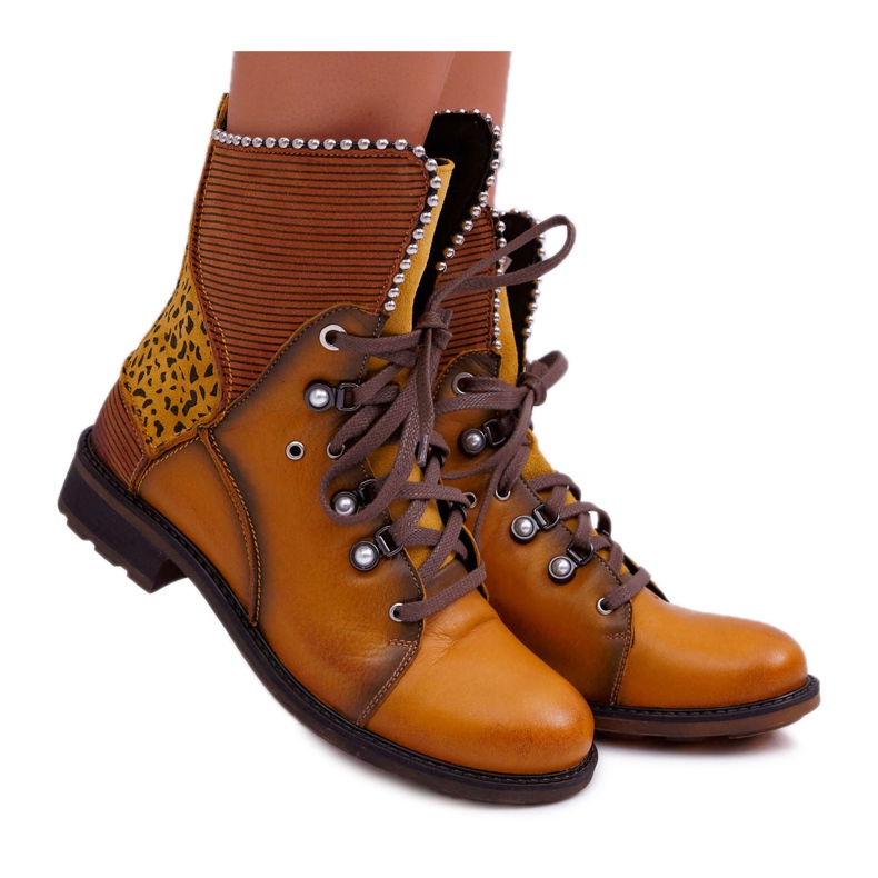 Stivali Donna Pelle Maciejka Giallo 3623A-07