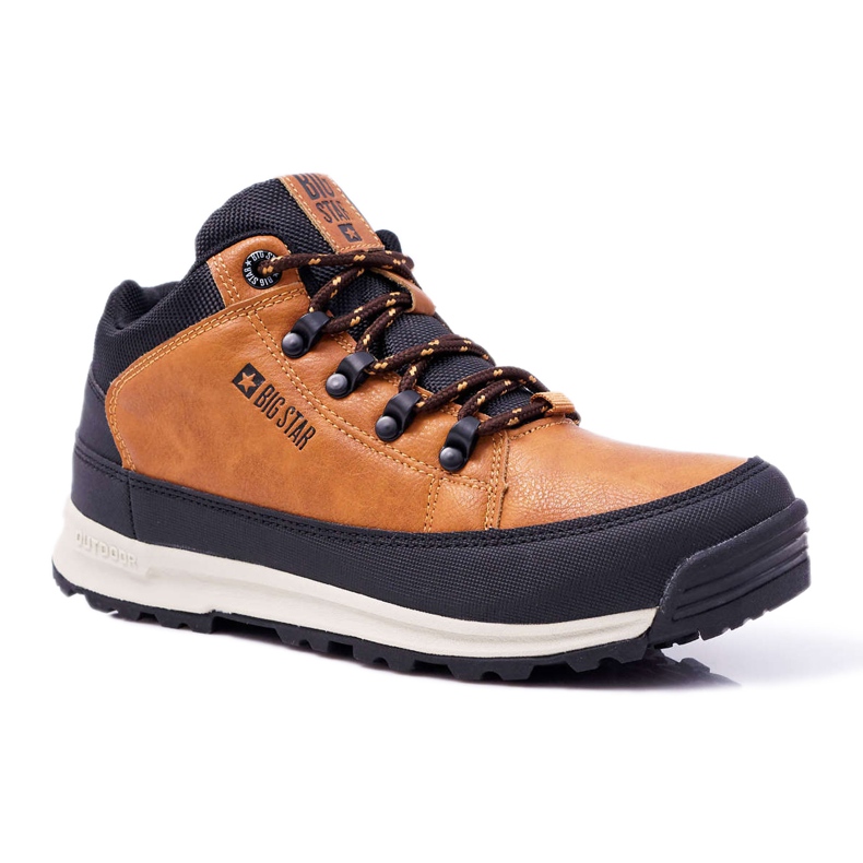 Scarpe da trekking per ragazzi Big Star High Outdoor Camel EE274815 marrone