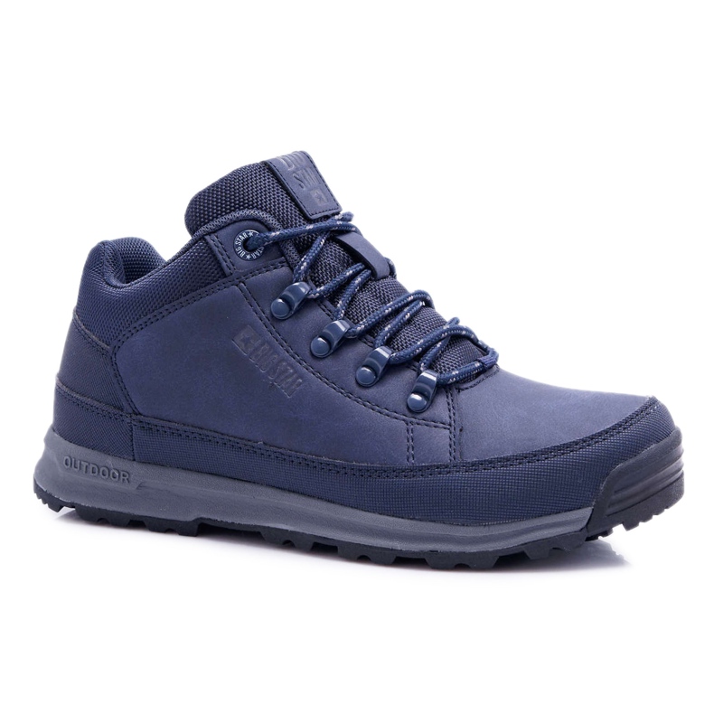 Scarpe da trekking per ragazzi Big Star High Outdoor Navy Blue EE274817