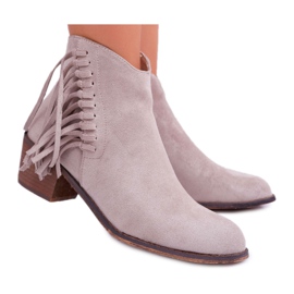 Stivali Cowboy Donna Beige Agnes