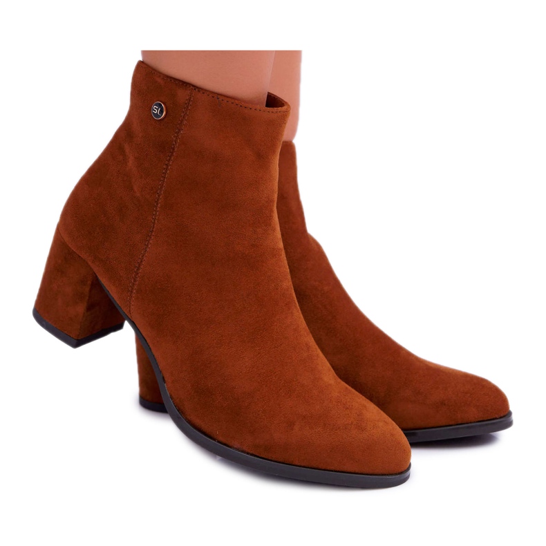 Stivali Da Donna Con Tacco Alto Sergio Leone Camel BT520 marrone
