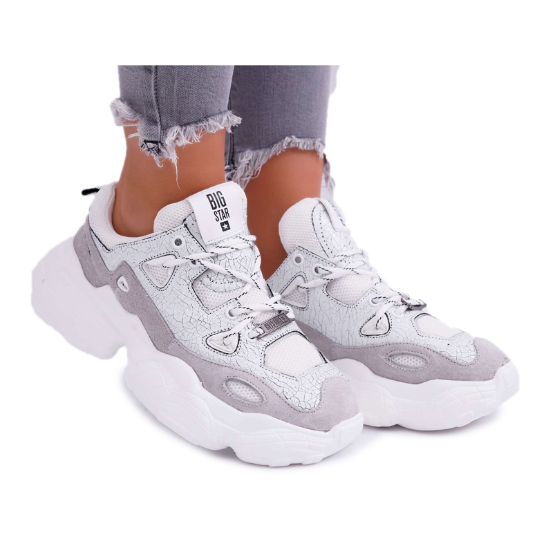 Scarpe Sportive da Donna Big Star by Daniel Lopez Bianche FF274430 bianca multicolore