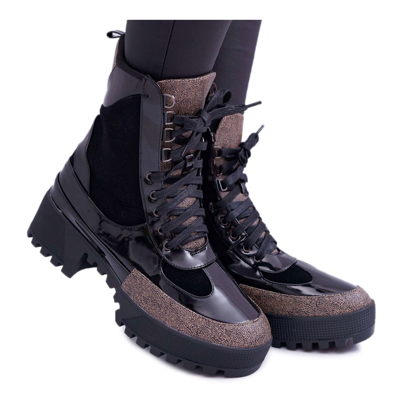 Stivali alti da donna Neri Havok Trappers nero