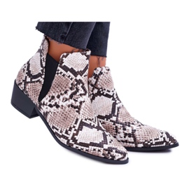 Stivaletti Bassi da Donna Murino Snake Skin bianco nero multicolore