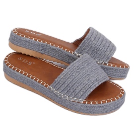 Pantofole espadrillas blu 7970-PL Denim multicolore