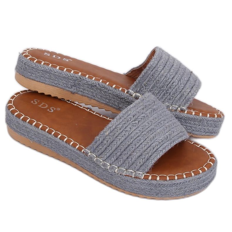 Pantofole espadrillas blu 7970-PL Denim multicolore