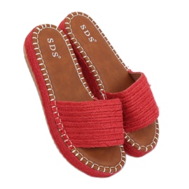 Pantofole espadrillas rosse 7970-PL Red rosso