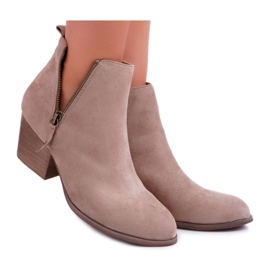 Bellucci Stivali Donna Con Tacco Alto Camoscio Beige Farre