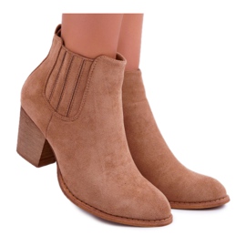 FRID Stivali Donna Con Tacco Alto Camoscio Beige Gomen
