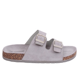 Pantofole scholki grigie BL3100-SF Grigio