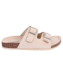 Pantofole scholki beige BL3100-SF Beige