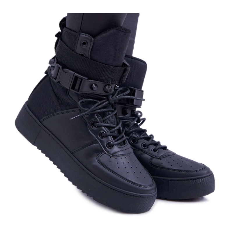 Scarpe sportive da donna Cinture Quake nere nero
