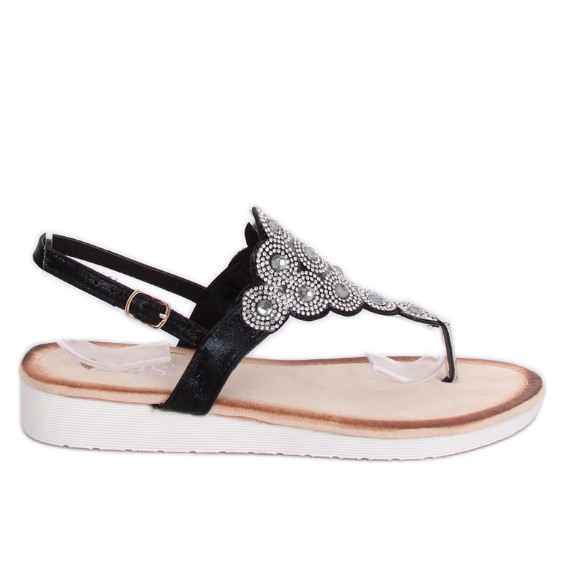 Sandali neri 7887-PL Nero