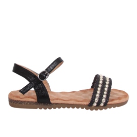 Sandali neri da donna HT-68 Black nero