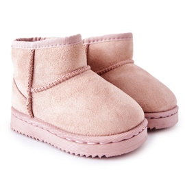 Caldi stivali da neve da bambino per bambini Pink Gooby rosa rosa