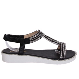 Sandali da donna neri 127-89 Black nero