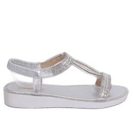 Sandali argento da donna 127-89 Argento grigio