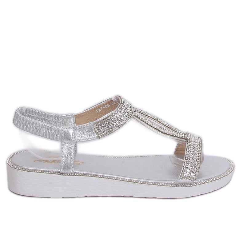 Sandali argento da donna 127-89 Argento grigio