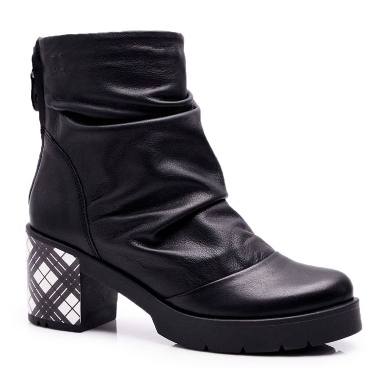 Stivali Maciejka in pelle da donna Neri 04216-01 nero