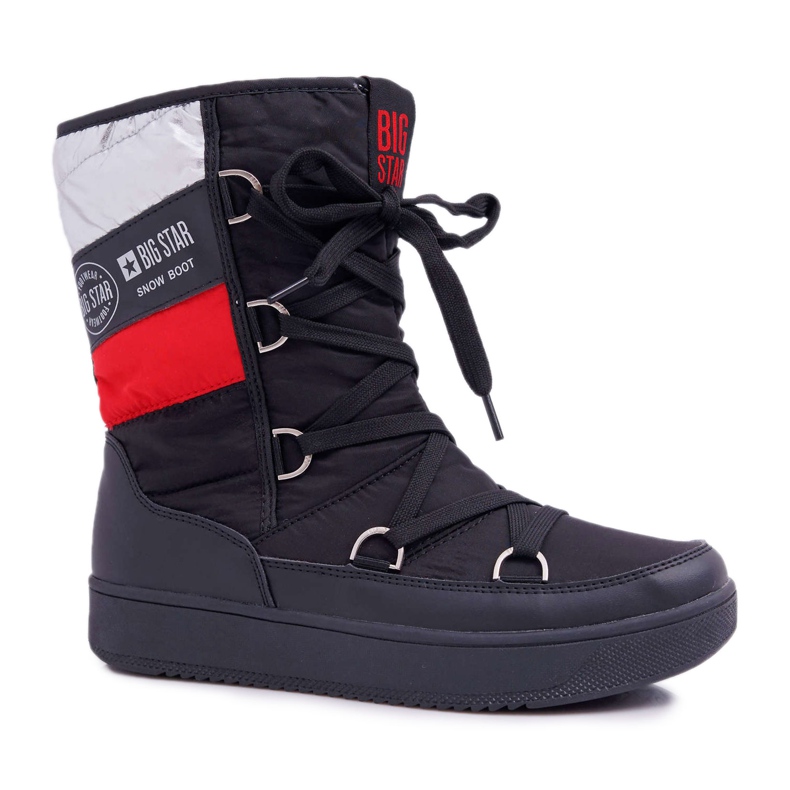 Stivali da neve caldi neri da donna con pelliccia Big Star EE274656 nero
