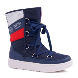 Stivali Da Neve Da Donna Con Pelliccia Big Star Blu Navy EE274657