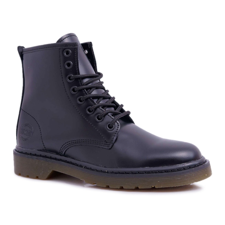 Stivali da donna Trappers Stivali Big Star Pelle Nero EE274001