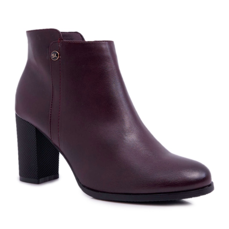 Stivali Donna Con Tacco Alto Sergio Leone Borgogna BT518 rosso