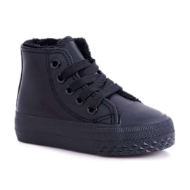 FRROCK Sneakers alte riscaldate per bambini Filemon nere nero