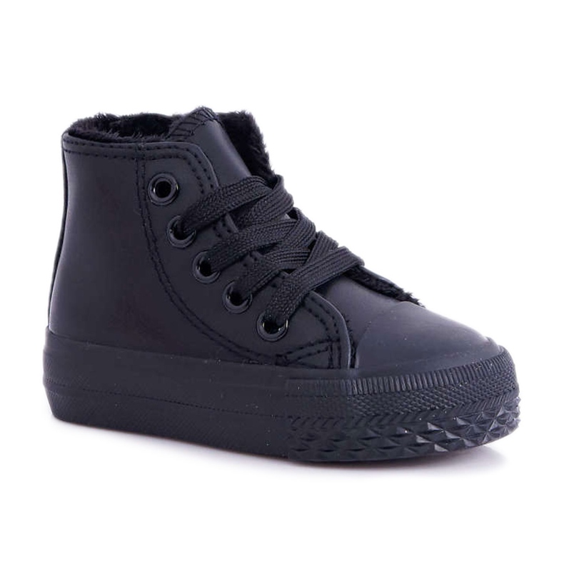 FRROCK Sneakers alte riscaldate per bambini Filemon nere nero