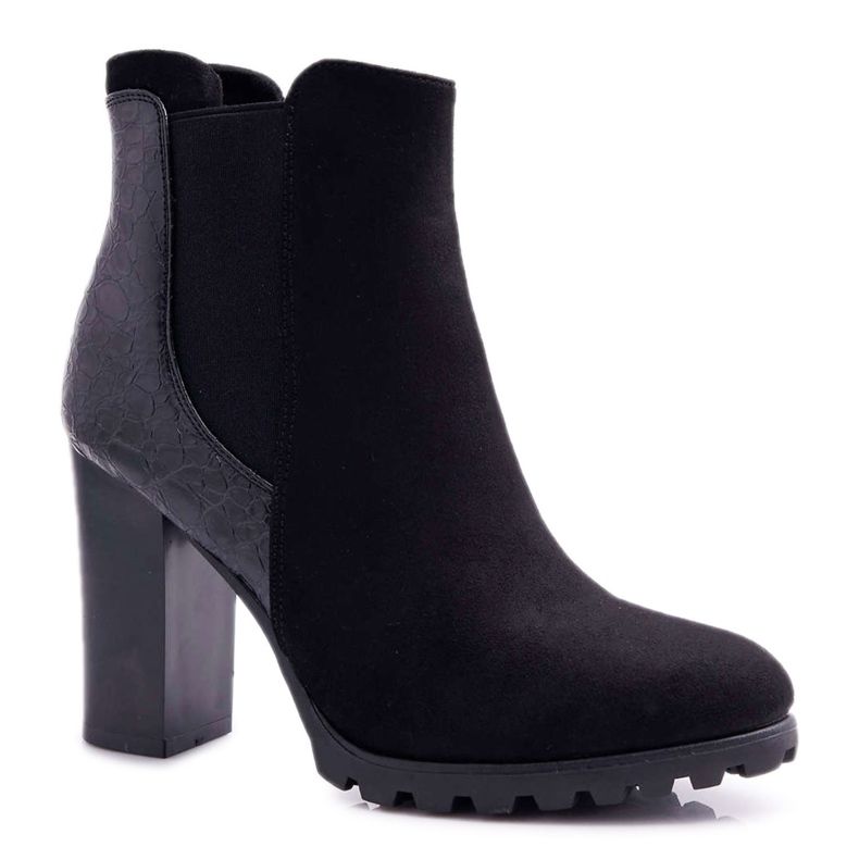 Stivali Donna Con Tacco Alto Nero Mondego