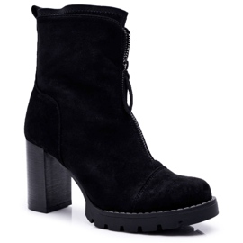 FRERY Stivali Donna Con Tacco Nero Frann