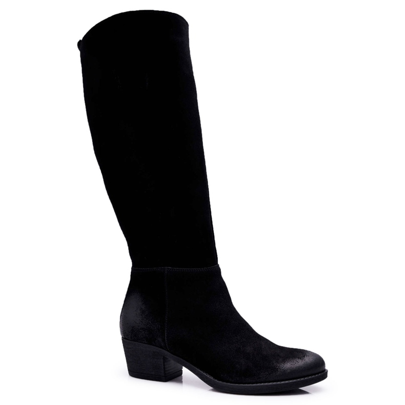 Stivali Donna Laura Messi 2071 Pelle Scamosciata Nero This Love