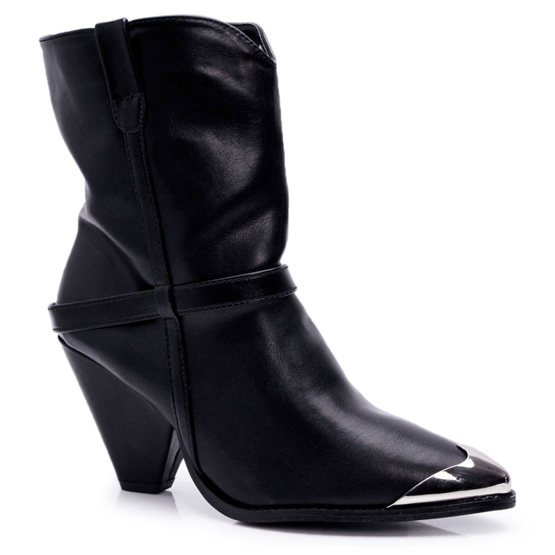 FRJ Stivali da donna con tacco neri Make Feel nero