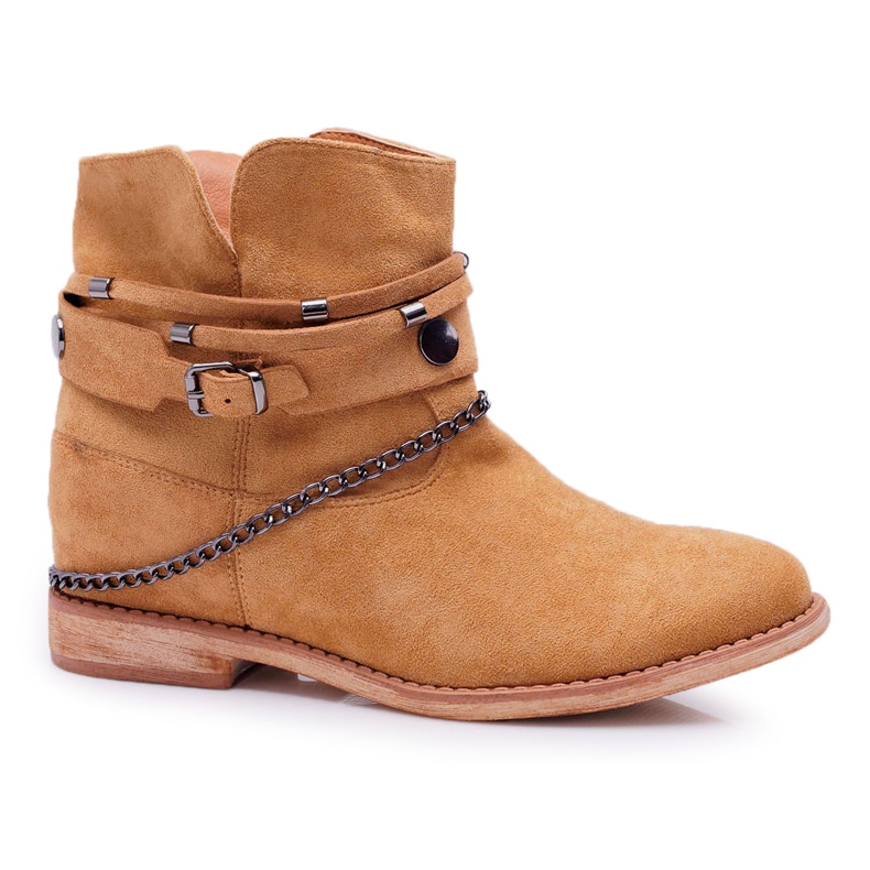 MSMG Stivaletti Donna A3705 Camel Lucky marrone