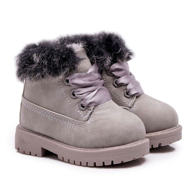 Stivali grigi caldi per bambini Trappers Fobos grigio