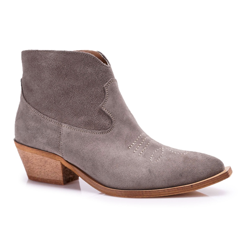 Nicole Stivali da cowboy in pelle da donna Cappucino Batty marrone