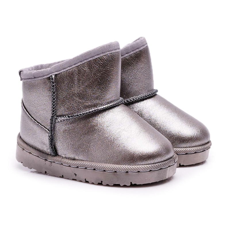 FRROCK Caldi stivali da neve per bambini Peltro Scooby grigio