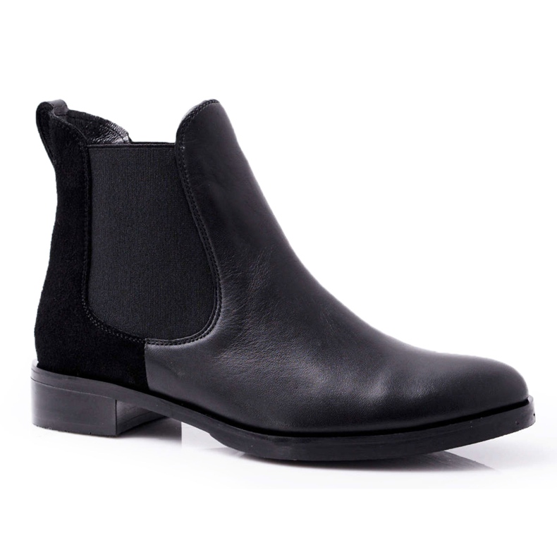 Stivali da donna Jodhpur in pelle Maciejka Nero 04359
